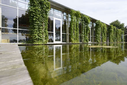 kantoorgebouw van Helvoirt Groenprojecten zwemvijver