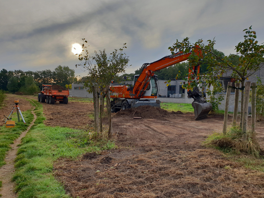 uitgraven van diverse wadi's