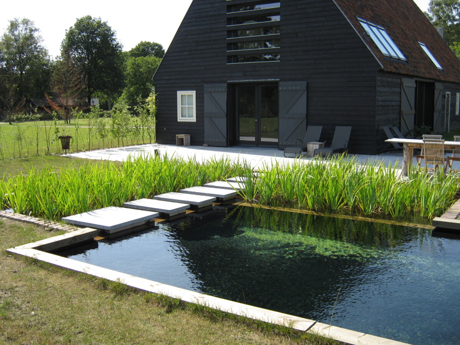 sauna zwemvijver