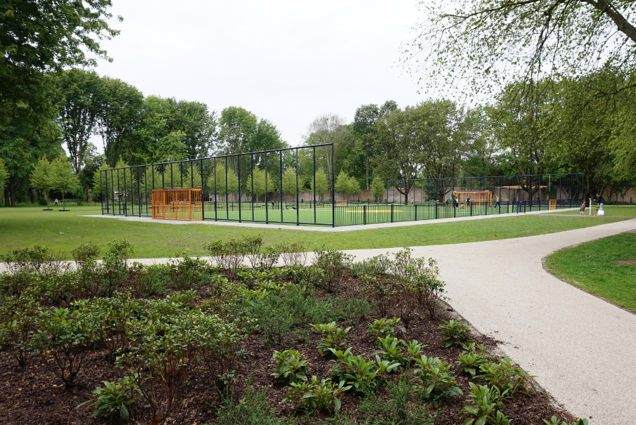 voetbalveld in Stadspark