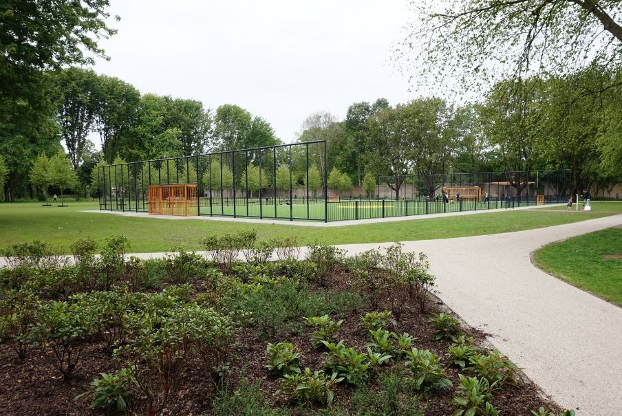 voetbalveld in Stadspark
