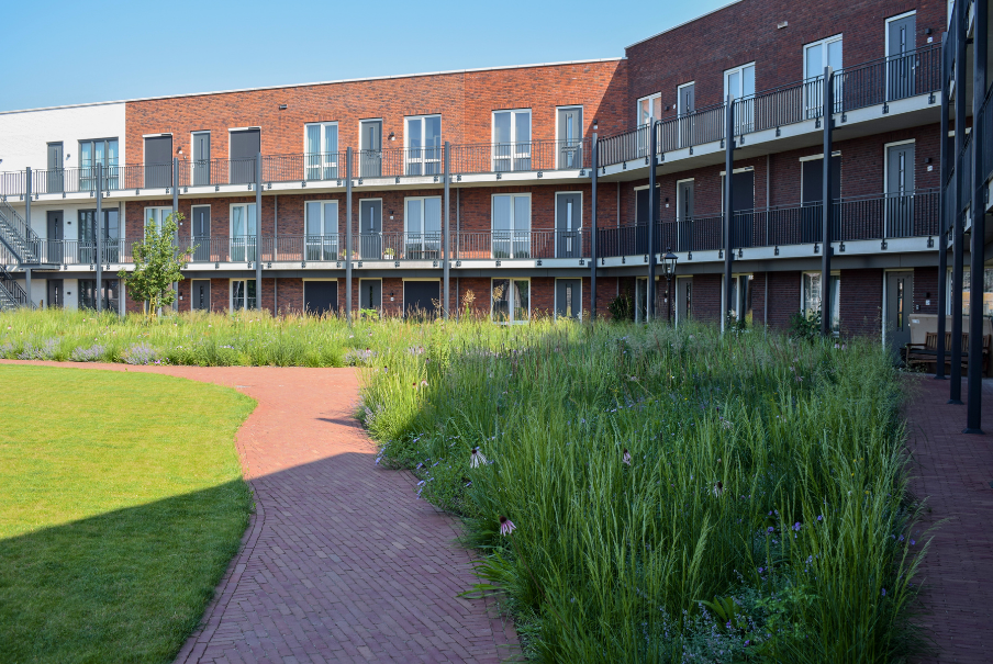 Woningcomplex groen