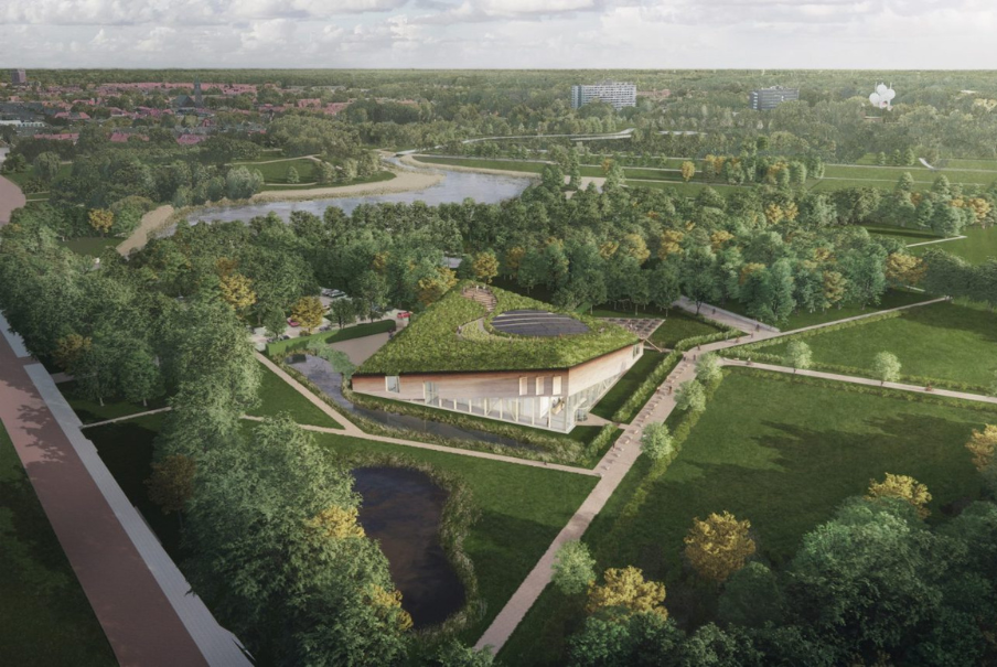 Museum Vonk gebouw op in omgeving